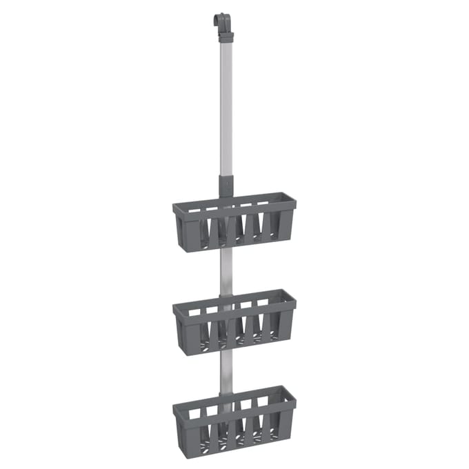 Vidaxl Étagères Suspendues pour Douche, 30X15X(67-105) Cm, Aluminium