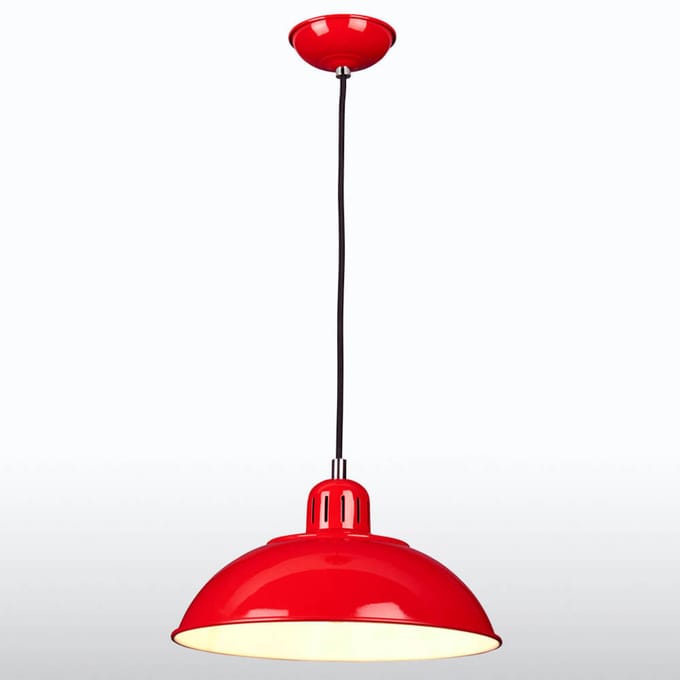 Elstead Rode hanglamp Franklin in retrodesign