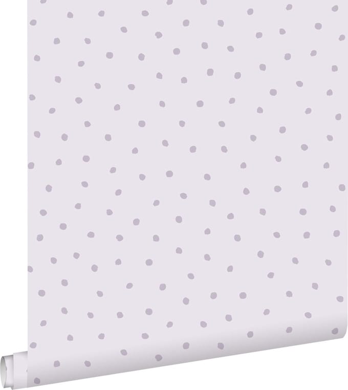 ESTAhome behang stippen lila paars - 53 cm x 10.05 m - 139724