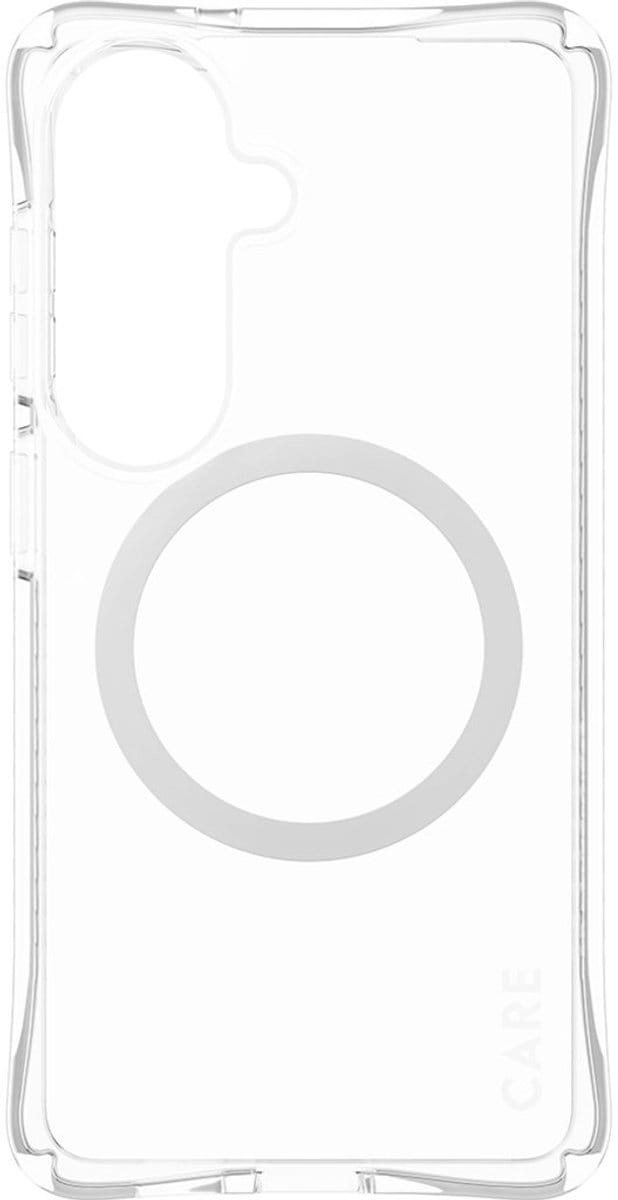 CARE by PanzerGlass Samba Case Transparent w. White Qi Samsung Galaxy S26