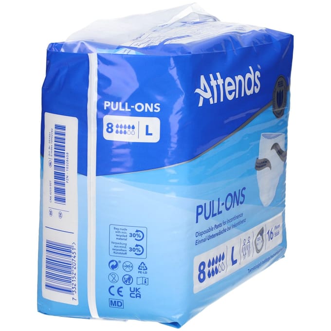 Attends Pull-ons 8 LARGE - Incontinentiebroekjes - 16stuks