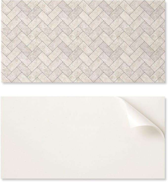 Decoratief zelfklevend vinylpaneel - voor hal 120x60 cm visgraatpatroon