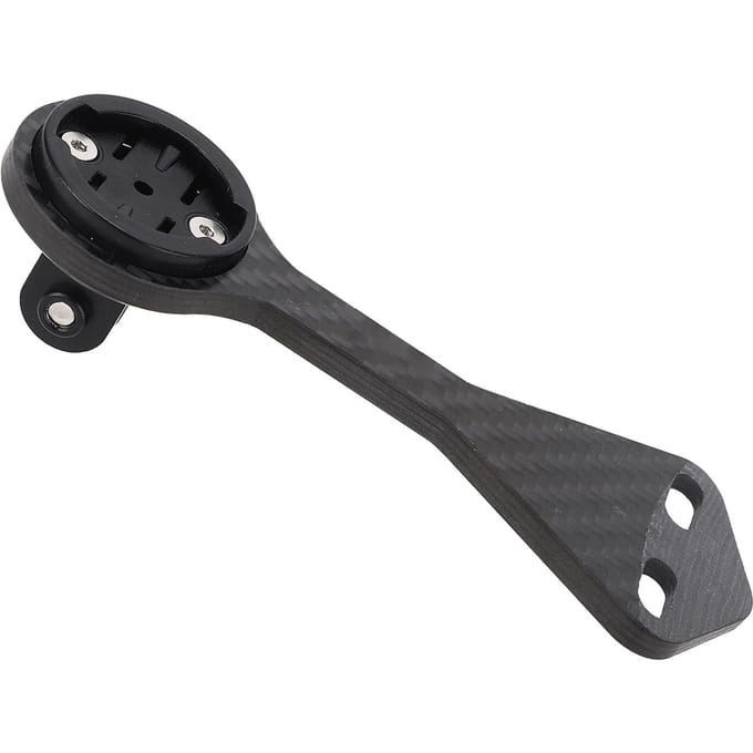 Support de potence avant en fibre de carbone pour ordinateur de vélo de guidon léger pour GARMIN black