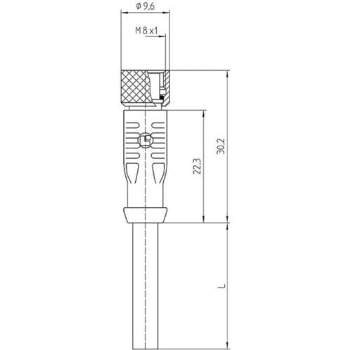 Lutronic 1031 Sensor/actuator connector, geassembleerd M8 Aantal polen (sensoren): 4 Koppeling, recht 5.00 m 1 stuk(s)