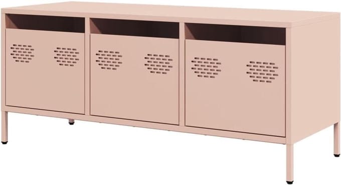 TV meubel - Dressoir - Opbergen - Koudgewalst staal - 1015 cm - Roze