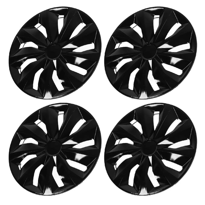 4 Stuks Naafkap 17 Inch Zwart Naaf Beschermende Decoratieve Naafkap Vervanging Voor Ford Focus Transit black