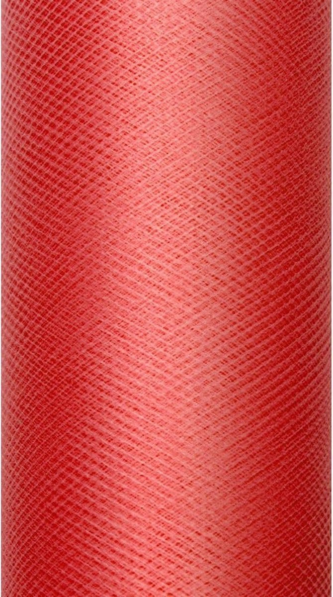 Tule stof Rood 9 meter x 15 cm