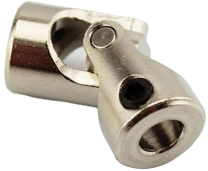 Draaibare koppeling - Kruiskoppeling as - Assen verbinden - Compenseert offset - 5mm tot 10mm - Metaal