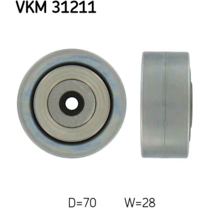 Rondsel/geleiderpoelie, V-riem SKF VKM 31211
