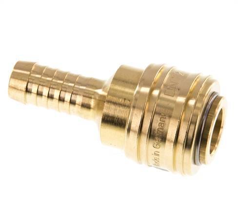 Messing DN 7.2 (Euro) Luchtkoppeling Snelkoppeling 10 mm Slangpilaar