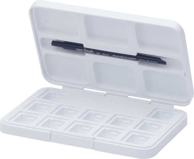 Aquarelverf - Wit - Lege Pocketbox - van Gogh - 12 napjes