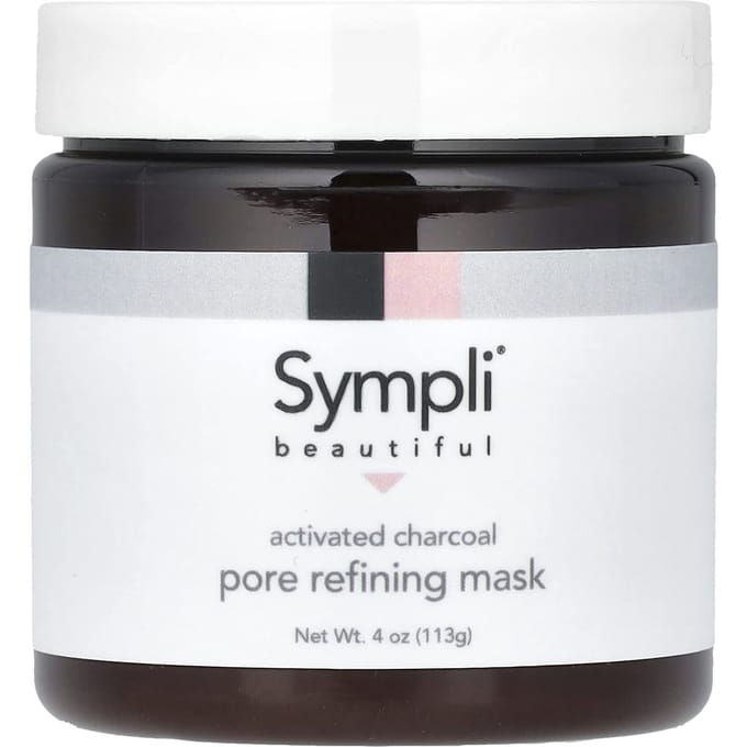 Sympli Beautiful, Masque de beauté au charbon actif affinant les pores, 113 g (113g) black