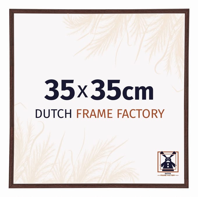 Fotolijst 35x35 cm - Kunststof - Bruin - Angers