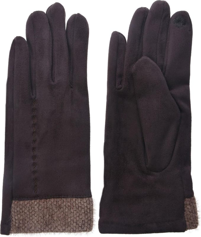 Juleeze Handschoenen Winter 8x24 cm Bruin Polyester