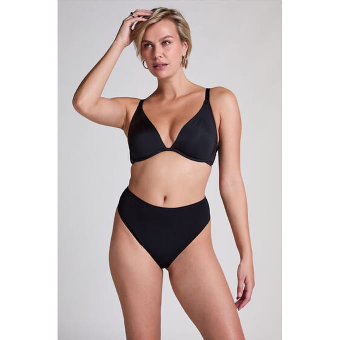 Hunkemöller Dames Lingerie String Smooth - Zwart - maat M