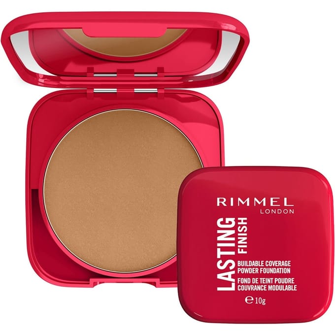Rimmel Lasting Finish Buildable Coverage Poeder Foundation - 010 Latte