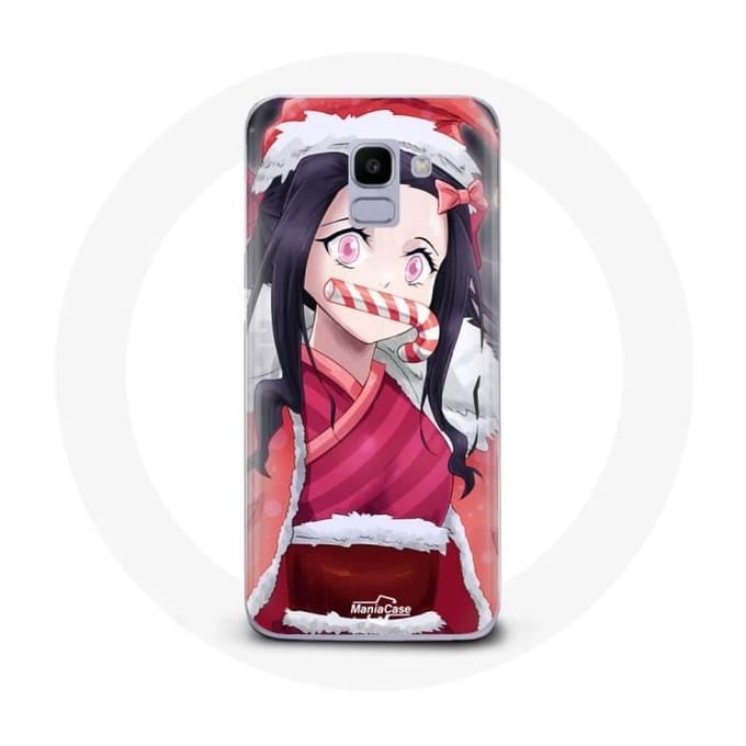 Coque pour Samsung Galaxy A6 2018 Anime Demon Slayer Kamado Nezuko Le jour de Noël 2023