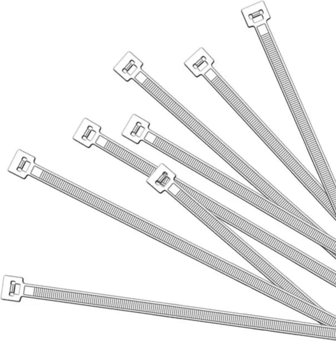 ProPlus Kabelbinders - 280 x 4.5 mm - 50 stuks - Wit - Hoge treksterkte - Breed temperatuurbereik