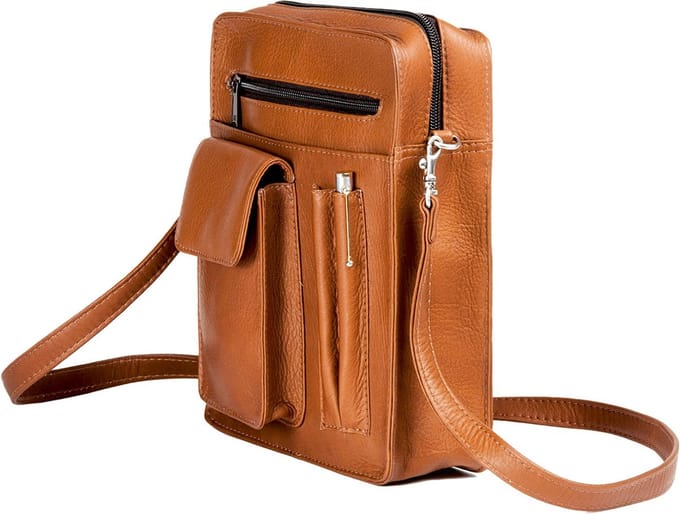 HAROLD'S Leren schoudertas Country Shoulderbag Cognac Lichtbruin