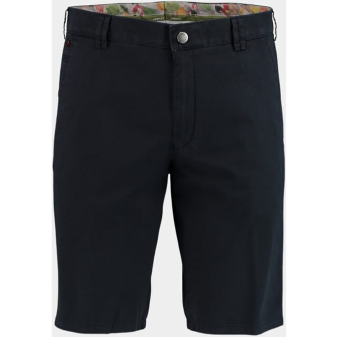 Meyer Bermuda B-Palma Modern Cotton Twill Gabardine Stretch Navy / male