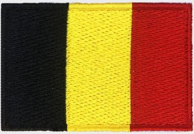 Patchy® – Belgische Vlag Strijk Embleem Patch 6.5 x 4 cm