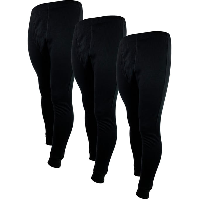 3-Pack Heren Thermisch Long John | Winter Basislaag Ondergoed Onderkleding
