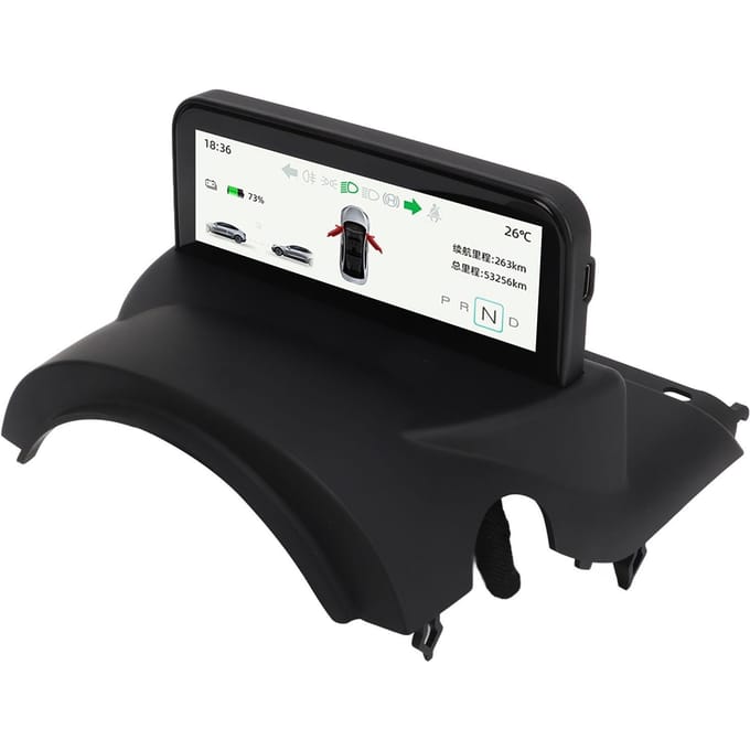 HUD Snelheidsmeter Display Scherm 4,6 inch 256 MB HD LCD Vervanging voor Tesla Model 3 Y black