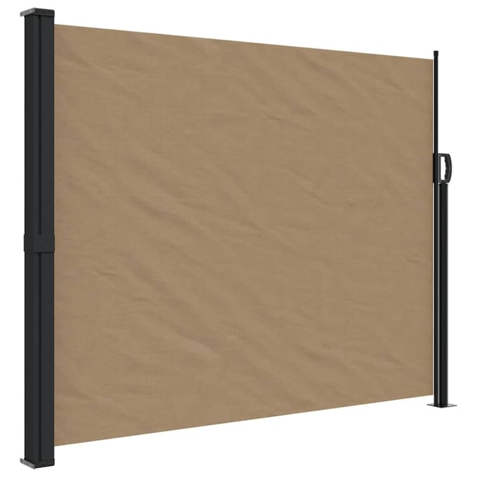 vidaXL - Windscherm - intrekbaar - 170x300 - cm - taupe
