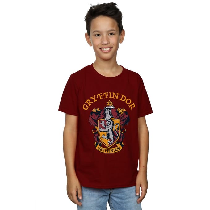 Harry Potter Jongens T-shirt Gryffindor Crest (Bourgondië)
