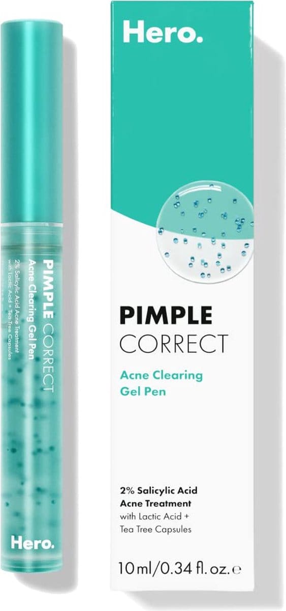 Hero Cosmetics, Pipple Correct, Stylo gel anti-acné, 0,34 fl oz (10 ml)