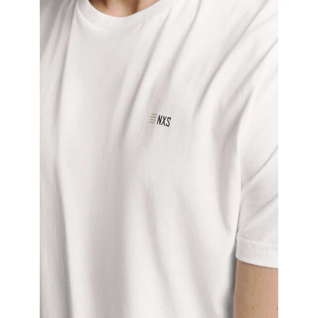 No Excess T-shirt crewneck solid basic white
