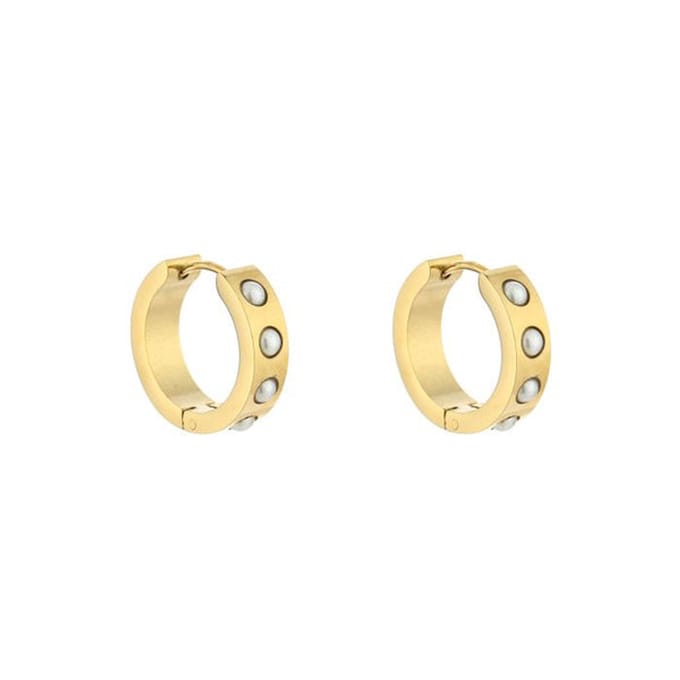 Bijoutheek Oorring Parels Goud JE13399