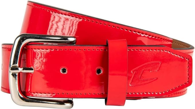 Klassieke Patent Strikriem voor Dames - Glanzend Rood Sport Accessoire