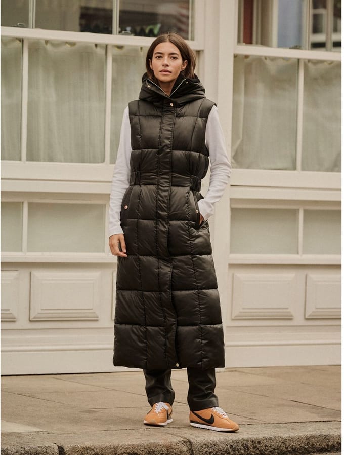 Next - Dames - Gewatteerd gilet - Petite - Zwart