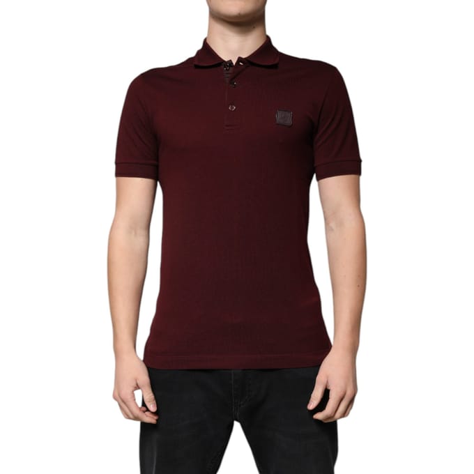 Bordeaux Rode Poloshirt Dgpatch