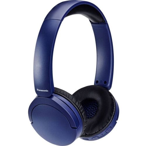 Panasonic RB-HF630BE-A On Ear koptelefoon Bluetooth Blauw Ruisonderdrukking (microfoon) Headset Telefoon