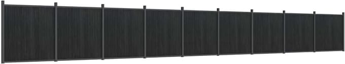 vidaXL - Schuttingpaneel - 1564x186 - cm - HKC - grijs