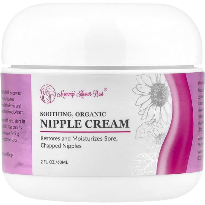 Kalmerende, Biologische Tepelcrème, 60 ml (2 fl oz) white
