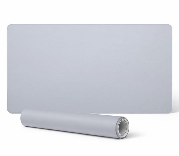 Designer beschermmat voor laptops, lichtblauw, 90x45 cm