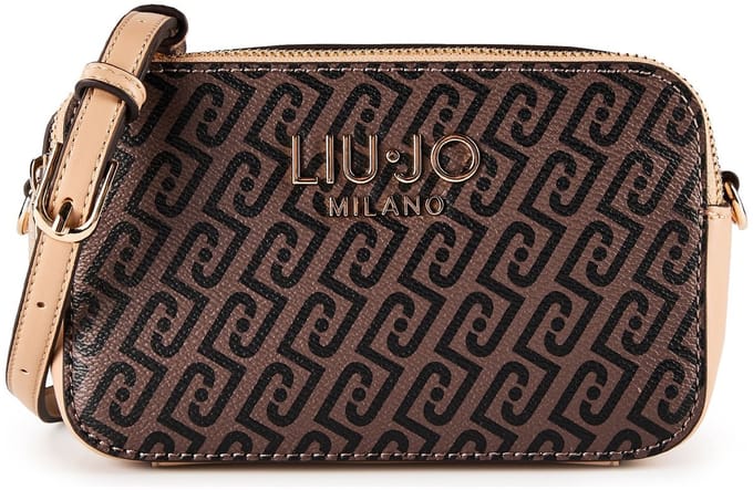 LIU JO schoudertas Ridhi ECS Camera Case Testa moro / dk. Cipria bruine