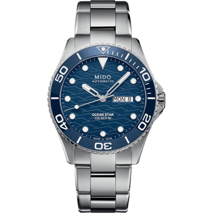 Mido Commander Serie Lange Gangreserve Waterdicht Horloge Automatisch Mechanisch Uurwerk 200 Meter Herenhorloges Blauw M042.430.11.041.00 Regular Watch Box blue