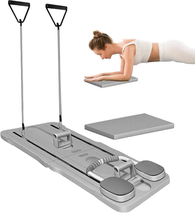 Fitness Plank Board - Core Trainer - Kracht Training - Automatische Terugslag - 105 x 40 cm - Multicolor