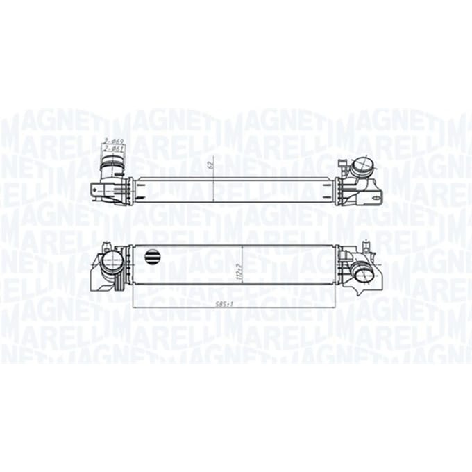 Intercooler MAGNETI MARELLI 351319205540