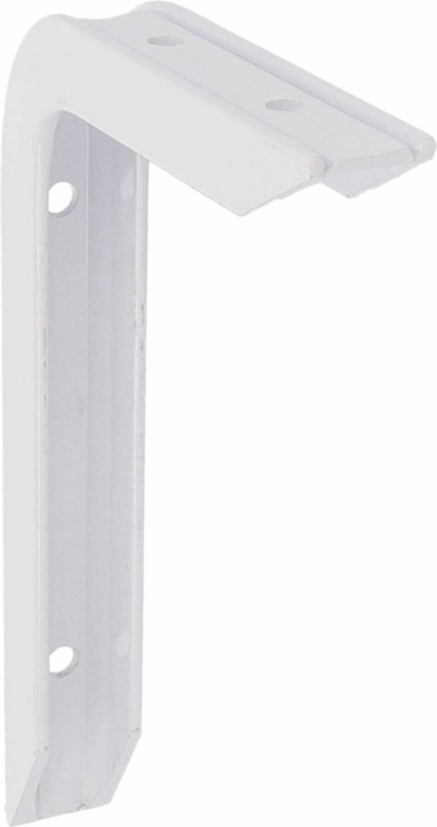 AMIG Plankdrager/planksteun van aluminium - gelakt wit - H150 x B100 mm - heavy support - boekenplank steunen