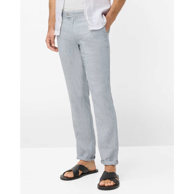 Brax Heren Chino  Style FABIO PLATIN, lichtgrijs, maat 40/32