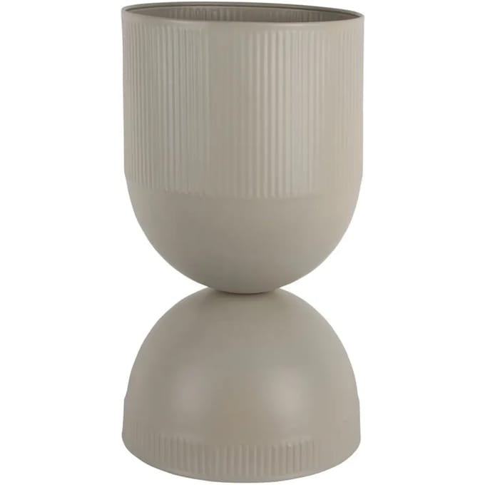 Present Time Bloempot Tonar Large - Grijs - 25.5x25.5x45cm - Modern