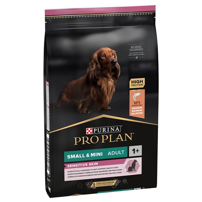 2x7kg Small & Mini Adult Optiderma Zalm & Rijst Pro Plan Hondenvoer