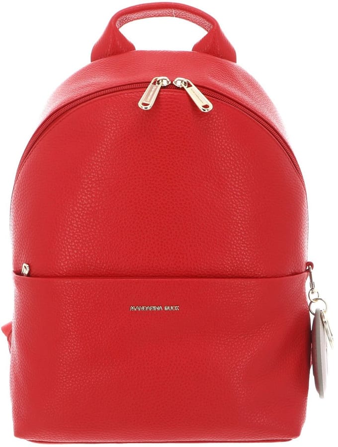 MANDARINA DUCK Leren vrijetijdsrugzak rugzak Mellow Leather Backpack Diva rood