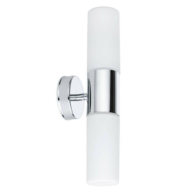 LED-spiegellamp Lenia IP44 E14 230V max. 2x20W dimbaar Chroom, Opaal