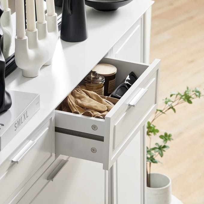 Mara Schoenenkast - Dressoir - Schoenenrek - Schoenencommode - Wit - MDF - 24 x 71 x 111 cm